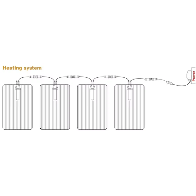 Alfombra de fusión de nieve 23"x40" Dr Infrarrojo Calefacción Goma Alfombra de fusión Foto 4 de 4