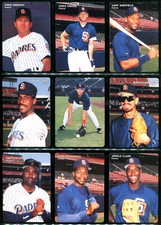 1992 Mothers Cookies SAN DIEGO PADRES Team Set TONY GWYNN FRED MCGRIFF SHEFFIELD