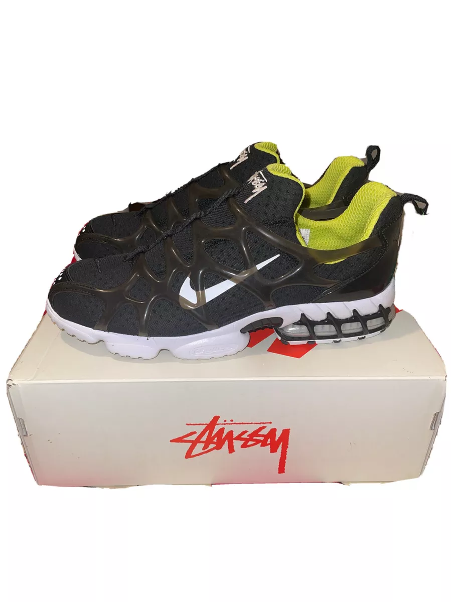 NIKE AIR ZOOM SPIRIDON KK / STUSSY BLACK-WHITE-BRIGHT CACTUS SZ