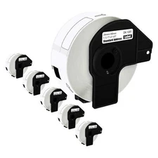 6Rolls 1.1"x3.5" Permanent Frame DK-1201 for Brother QL Address Label Printer