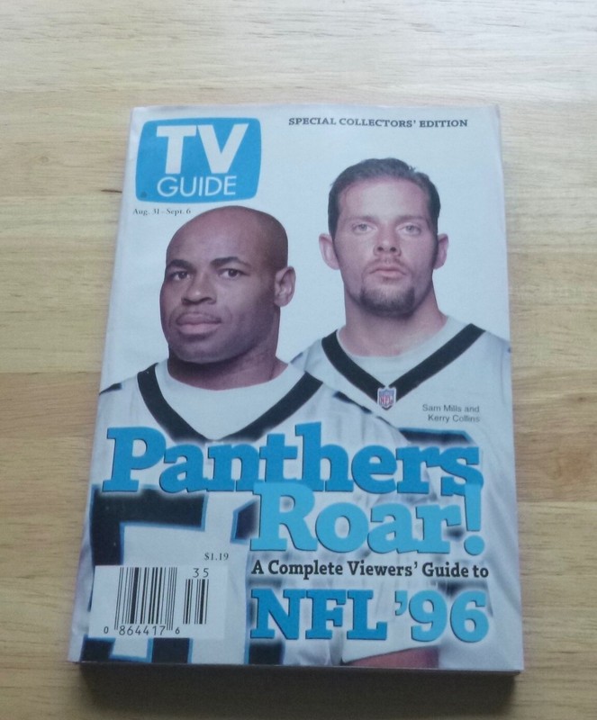 TV GUIDE August 31-Sept 6   1996 Panthers! NFL Viewers Guide "96. Charlotte, NC