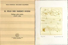 DORFLES Gillo, Il filo dei dodici suoni Acquaforte originale di Giuseppe Guarin