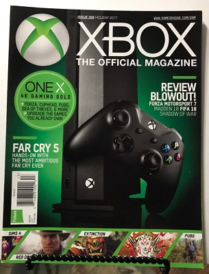 Xbox Official Magazine Far Cry 5 Reviews Forza Holiday 2017 FREE SHIPPING JB