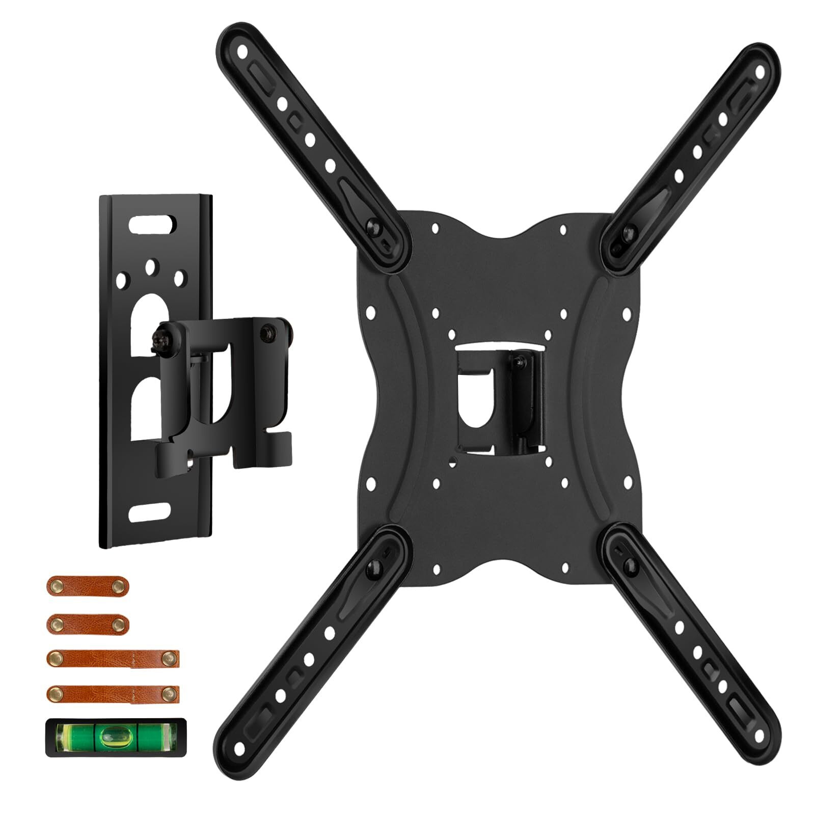 Small TV Monitor Wall Mount for 13 to 55 inch, Swivel Tilt Extension TV Brack...