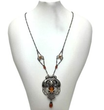 Georg Jensen No.1 Amber Silver 925 Limited to 110 Pendant Necklace w/Box Case