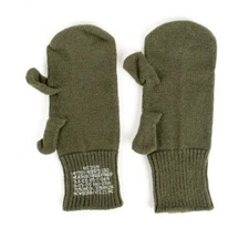 US Military Wool Trigger Finger Mitten Liners Medium 8415-00-160-0769 Wool Blend