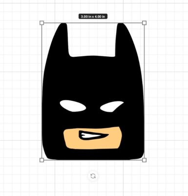 Bruce Wayne Bat head  - Vinyl Decal Sticker, Multi Layer Color 3x3.25 Inches!