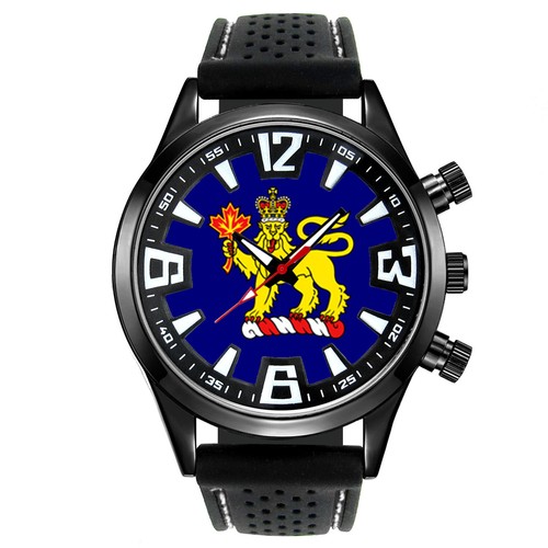 Canada Standard of Governor General Flag Men's Silicone Band Wrist