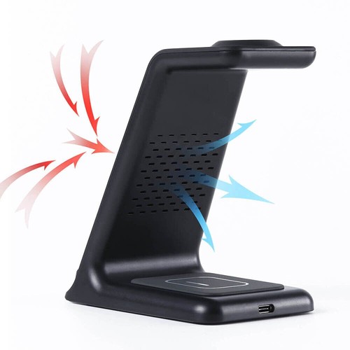 30W Fast Wireless Charger Stand Dock Pad For iPhone 15 13 Pro 14 12 Samsung S24+ - Picture 5 of 23