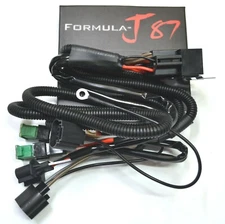 Relay Wire Harness 30A 9008 H13 Head Light Replacement Plug Adapter Two Output