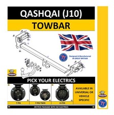 Swan Neck Towbar for Nissan Qahsqai J10 2007 to Feb 2014 Pick Your Own Electrics