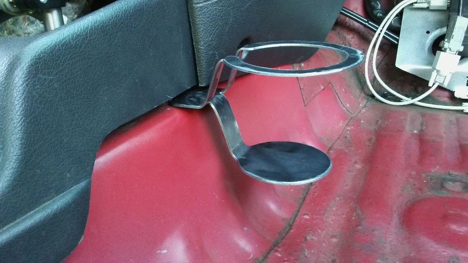 Portavasos Honda Civic se adapta a EF/EG *Negro calibre 16 metal grueso Foto 3 de 4