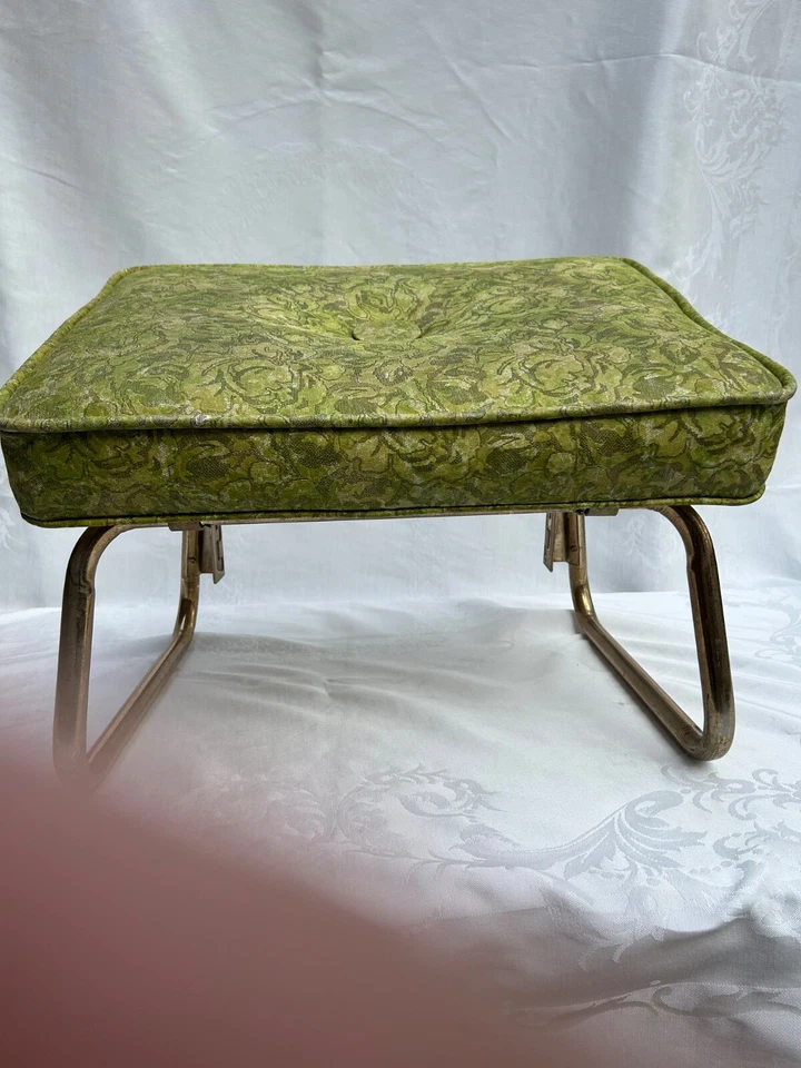 Tumbona de pierna de colección aguacate chartreuse reposapiés ángulo ajustable otomana vinilo MCM Foto 3 de 4