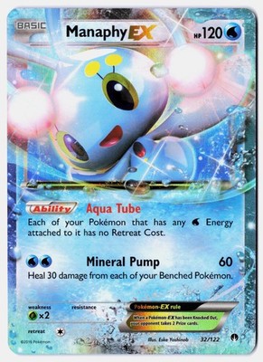Manaphy EX 32/122 XY - BREAKpoint Ultra Rare Holo