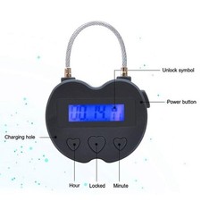 Smart Time Lock LCD Display Time Lock Electronic Timer Temporary Timer Padlock