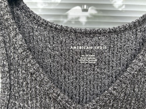 American Eagle Tank Top Women's XS Gray Sleeveless Heather - Picture 2 of 3