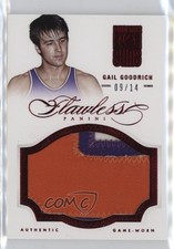 2012-13 Panini Flawless Patch Ruby 9/14 Gail Goodrich #63 Patch HOF 3d3