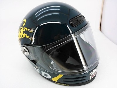 SHOEI Glamster Cheetah Custom Cycles Helmet Size M Motorcycle Full