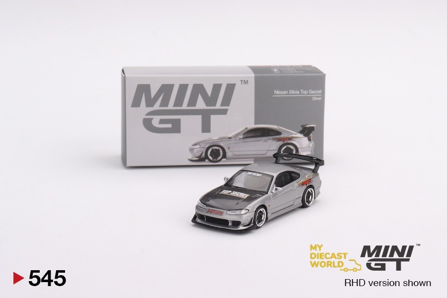 1/64 Mini GT#545 Nissan Silvia Top Secret (S15) Silver MGT00545 | eBay