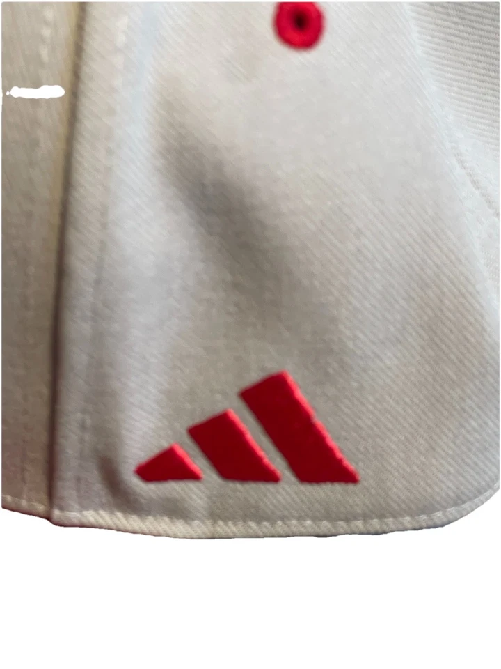 Indiana Hoosiers adidas On-Field Baseball Fitted Hat - Gray EUC Fitted 7 3/8 - Image 3 of 4