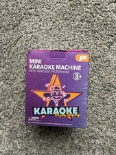 Mini Karaoke Machine with 2 Wireless Microphones  Portable Bluetooth Speaker