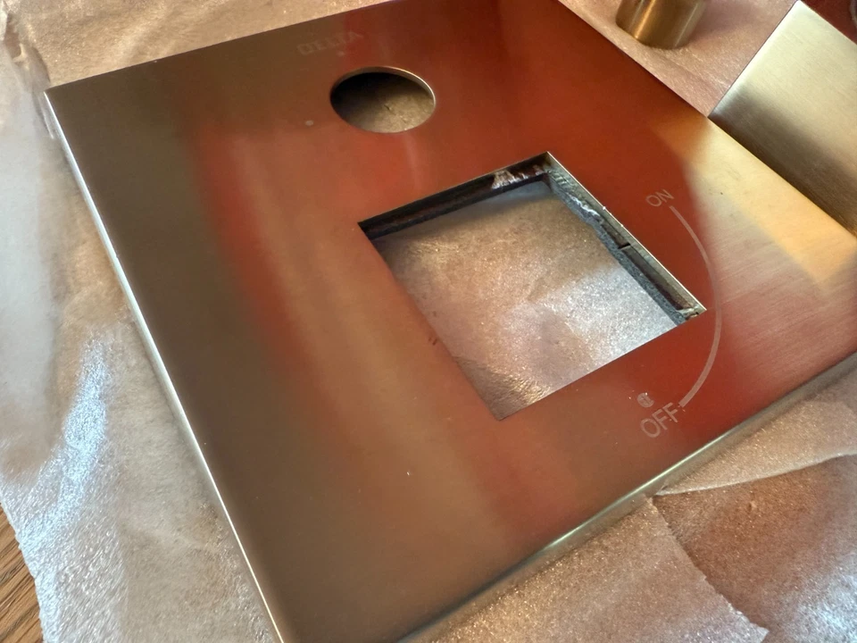 Delta Raincan Escutcheon and trim parts - Champagne Bronze - from 342701-CZ - Image 3 of 4