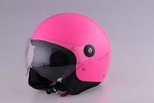 Casco moto scooter Jet rosa lucido JFM 900 E9
