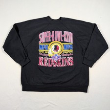 Vtg 1991 Tultex Washington Redskins Super Bowl XXVI NFC Champions Sweatshirt XL