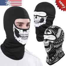 UV Protection Balaclava Skull Full Face Mask Sun Hood Tactical Ski Mask for Mens