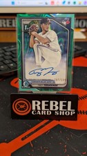 Trey Yesavage Aqua Refractor Auto #/199 🔥 2024 1st Bowman Draft Chrome Raywave
