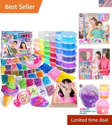 33 Cups Jumbo Slime Kit for Kids,  Premade Ultimate Slime Pack to DIY Soft, C...