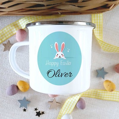 Personalisierte Ostern Kinder Tassen - weitere Designs - Metall Outdoor Tassen