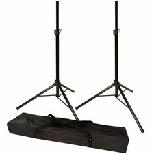 2 MR DJ SS300B Universal Folding Tripod PRO PA DJ Home On Stage Speaker Stand