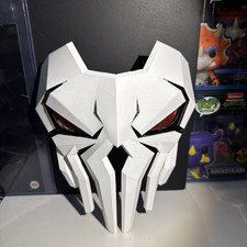 3D Printed Punisher 2099 Mask With Stand (Pai...