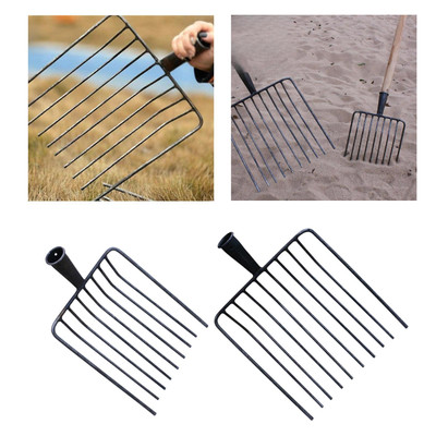 Pitchfork Tool Replace Head Stall Shaving Fork for Gardening Outdoor Lawns
