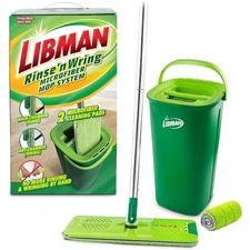 Chamber Spin Mop and Bucket System Microfiber Washable Floor Cleaner for