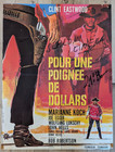 AFFICHE CINEMA - Pour une poignée de dollars - Bob Robertson - 1er tirage 60X80