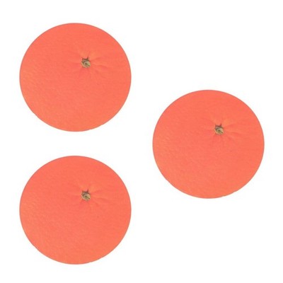 3 Pieces Orangefarbener Untersetzer Aus Acryl Für Kaffee- Und Teetassen