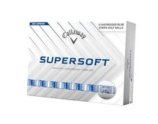 Callaway Golf Supersoft Golf Balls 2025 One Dozen Distressed Stripe Blue