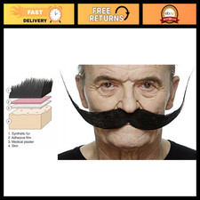 Self-Adhesive Fake Mustaches for Costume Parties, Halloween, and Dress-Up Fun