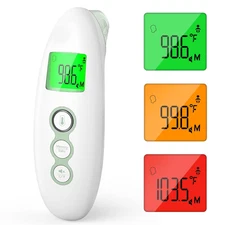 Momcozy Non-Contact Forehead and Ear Thermometer, Digital Infrared Thermometer f