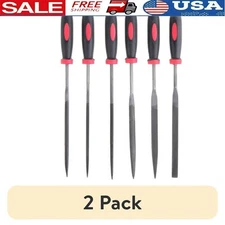 6 Piece Needle File Set High Carbon Steel Precision Tools Metalwork Crafting New
