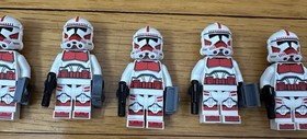 LEGO Star Wars Minifigure sw0692 Clone Shock Trooper (X9) 75134 Red