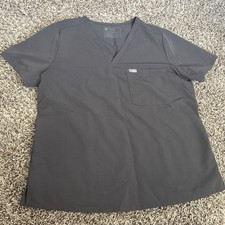 FIGS Gray Catarina One-Pocket Scrub Top Technical Collection Size XL