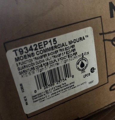 Moen T9342EP15 M-Dura 1.75 GPM Shower System- Chrome Wholesale Direct New