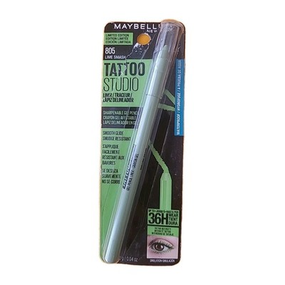 Maybelline Tattoo Studio Liner Gel Pencil 805 Lime Smash Green - Damaged Box