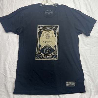 Rose Bowl Game T-Shirt Mens L Black Graphic Tee Presented By Northwestern Mutual
