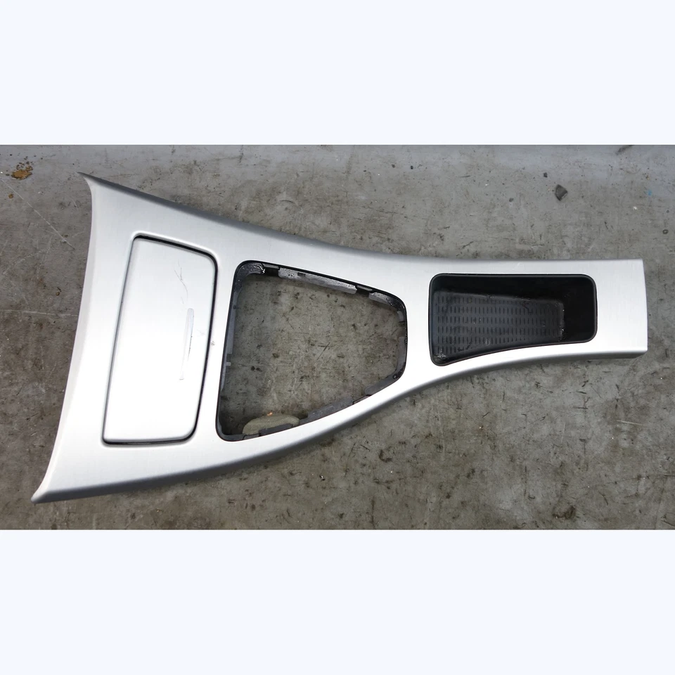 Cubierta de consola central delantera de fábrica para BMW E90 serie 3 aluminio cepillado sin navegación OEM Foto 2 de 4