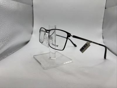 HAGGAR HFT546 GUN 55-16-145 Men s Gunmetal Flex Titanium Eyeglasses 