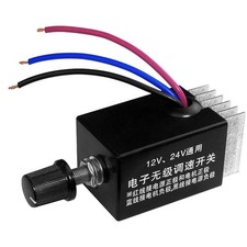 DC Motor Speed Controller Universal 12V 24V 10A Electronic Stepless Speed...
